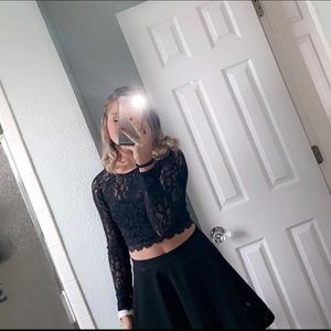 Black 2 piece dress